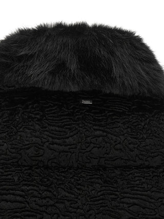 Black Acetate Full-Length Jacket