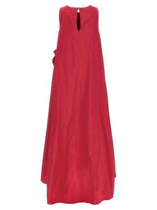 Fuchsia Polyester Long Dress