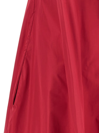 Fuchsia Polyester Long Dress