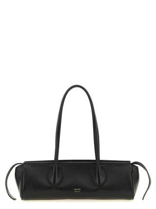 Black Lamb Leather Shoulder Bag