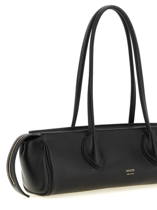 Black Lamb Leather Shoulder Bag