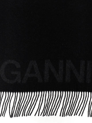 Black Wool Scarf