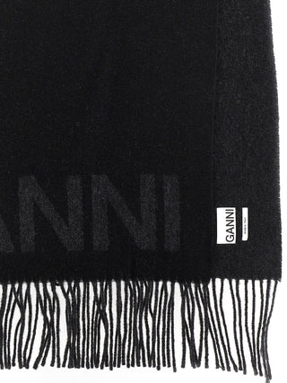 Black Wool Scarf