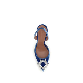 Blue Velvet Sandals