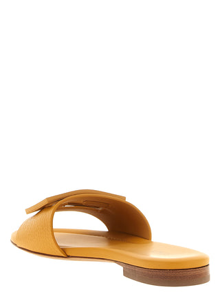 Multicolor Calfskin Slides