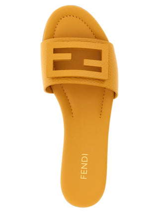 Multicolor Calfskin Slides