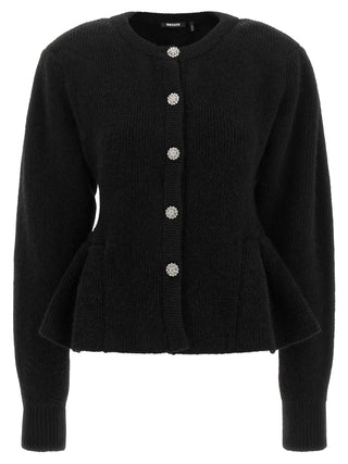 Black Wool Cardigan