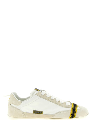 White Calfskin Athletic Sneakers