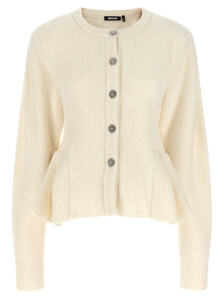 White Wool Cardigan