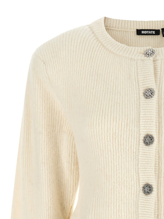 White Wool Cardigan
