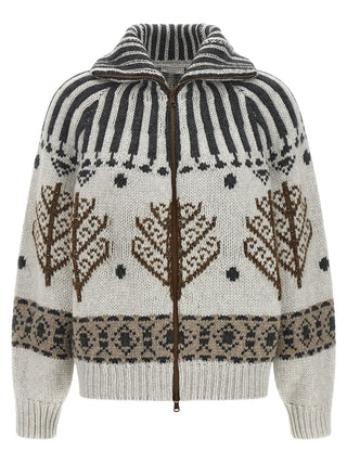 Multicolor Cashmere Cardigan