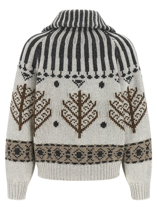 Multicolor Cashmere Cardigan
