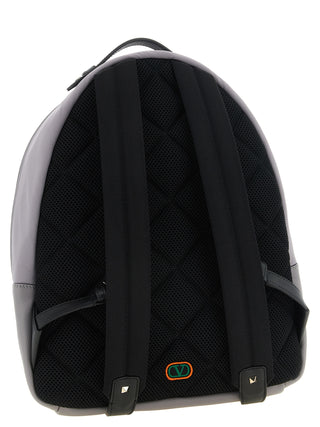 Gray Polyester Backpack