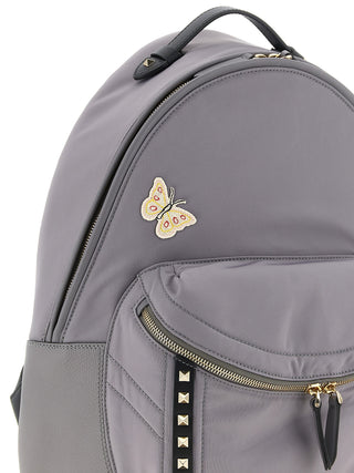 Gray Polyester Backpack