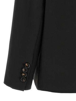Black Polyester Blazer