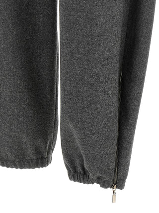 Gray Virgin Wool Cargo Pants