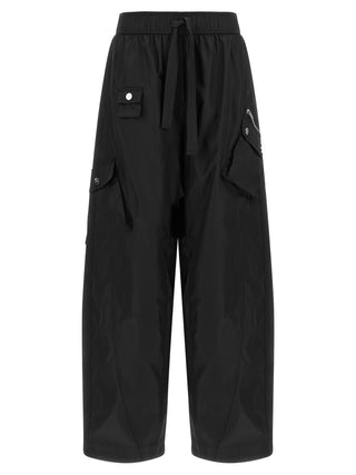Black Recycled Polyamide Cargo Pants