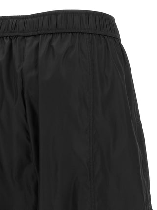Black Recycled Polyamide Cargo Pants