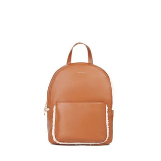 Brown Polyethylene Backpack