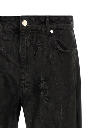 Black Cotton Jeans Denim