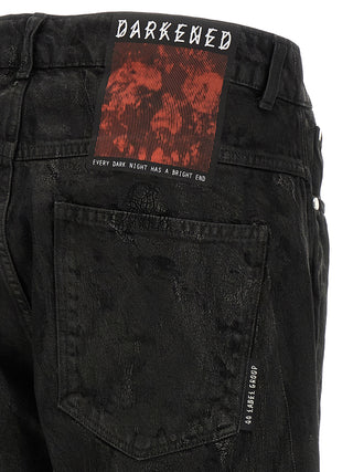 Black Cotton Jeans Denim