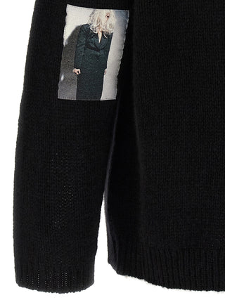 Black Wool Cardigan