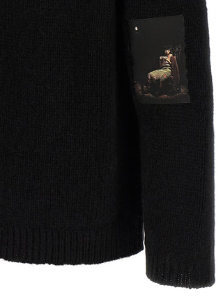 Black Wool Cardigan