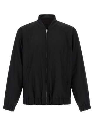 Black Wool Bomber