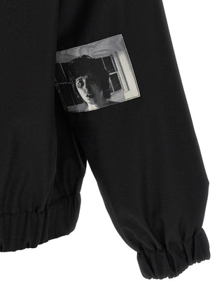 Black Wool Bomber