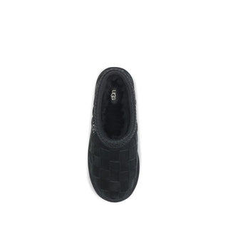 Black Suede Leather Mules