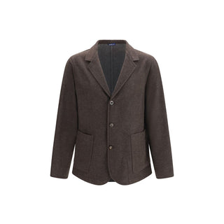 Brown Wool Oves Aries Full-Length Jacket