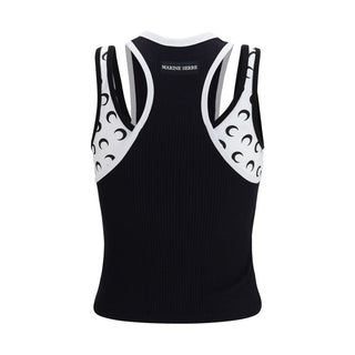Black Organic Cotton Sleeveles T-Shirt
