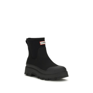 Black Rubber Chelsea Boots
