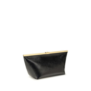 Black Calf Leather Bos Taurus Clutch Bag