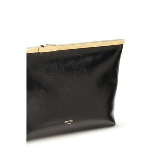 Black Calf Leather Bos Taurus Clutch Bag