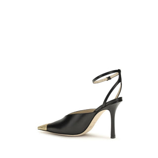 Black Calf Leather Bos Taurus High Heel Pumps