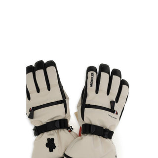 Beige Polyamide Gloves