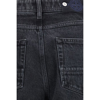 Black Cotton Jeans Denim