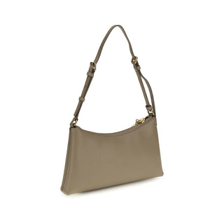 Beige Calf Leather Bos Taurus Shoulder Bag