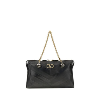 Black Napa Leather / Calf Bos Taurus Shoulder Bag