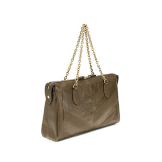 Bicolor Napa Leather / Calf Bos Taurus Shoulder Bag