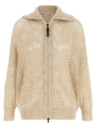 Beige Polyamide Cardigan