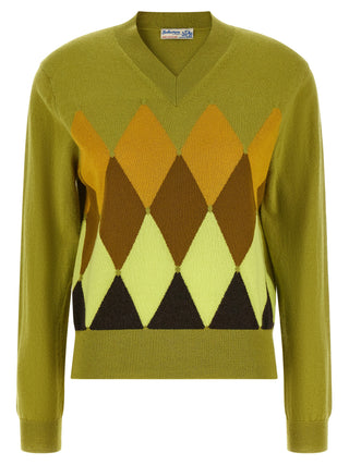 Bicolor Cashmere Cardigan