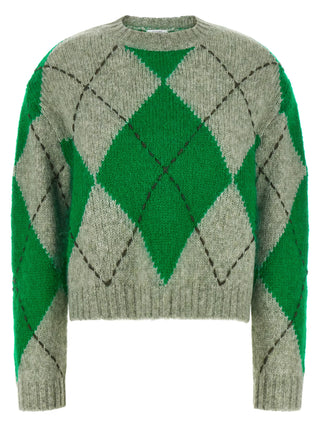 Bicolor Wool Cardigan