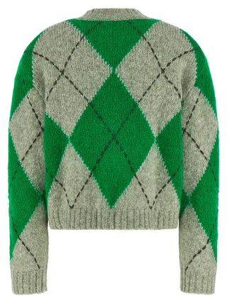 Bicolor Wool Cardigan