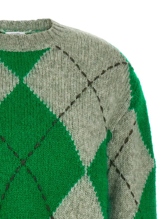 Bicolor Wool Cardigan