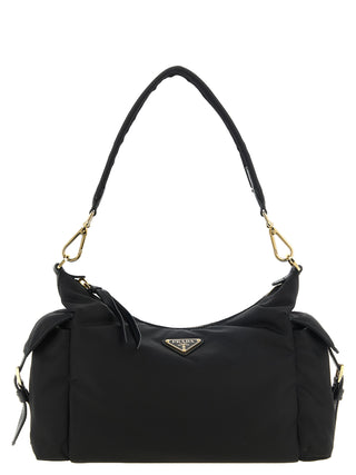 Black Polyamide Shoulder Bag