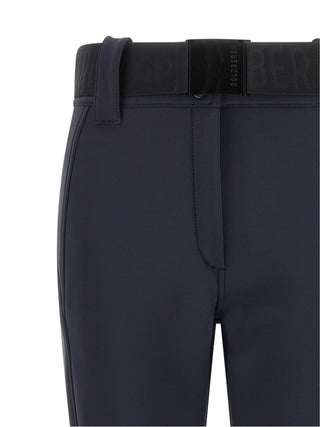 Blue Polyester Athletic Pants