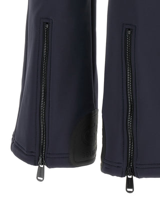 Blue Polyester Athletic Pants