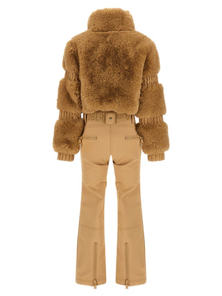 Beige Polyester Jumpsuit